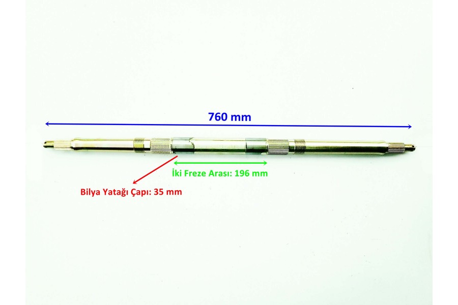 ATV TERRALENDER LX200 ASYA ADV200 YUKİ STROM ARKA AKS MİLİ 760 mm ORJ