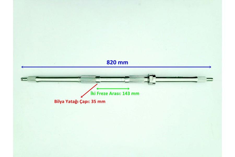 ATV AU 200 ARKA AKS MİLİ 820 mm BİLYA YATAĞI 35 mm ORJ