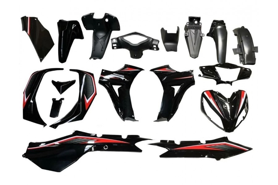 CUB EGE KAPORTA SETİ SİYAH 19 PARÇA