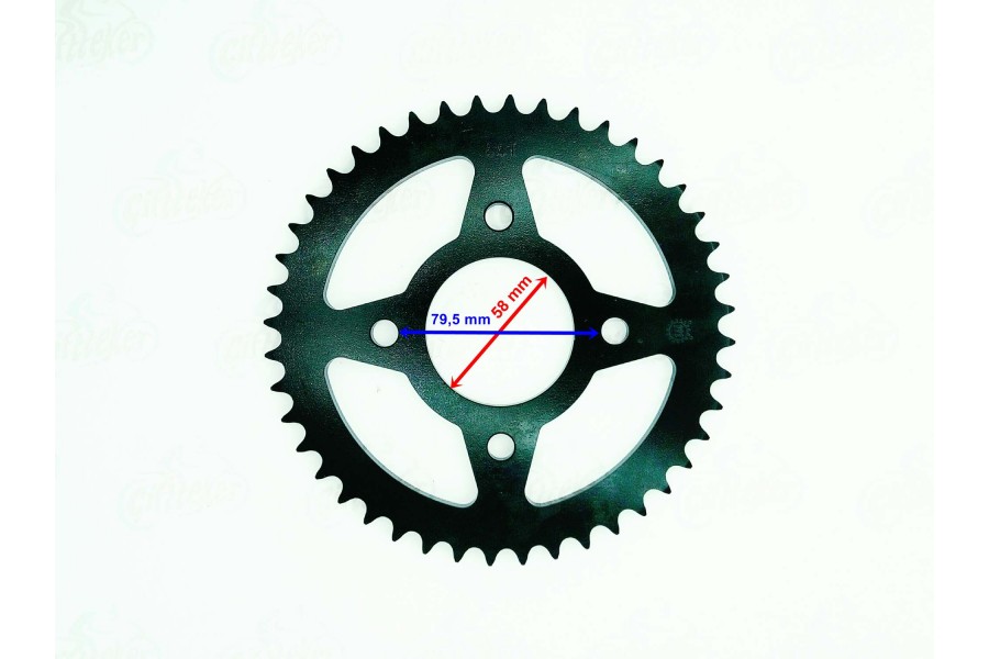 HONDA CBR 125 R(2011-....) BAJAJ DİSCOVER ARKA DİŞLİ 428-44T İ&Ccedil; 58 mm 4 DELİK &Ouml;M