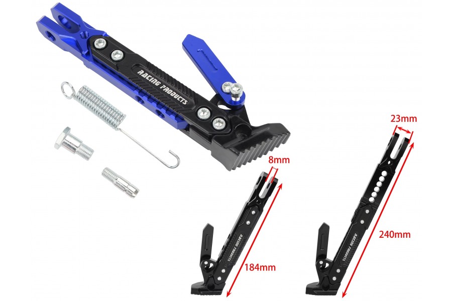 &Uuml;NİVERSAL YAN SEHPA SET AYARLI AL&Uuml;MİNYUM MAVİ