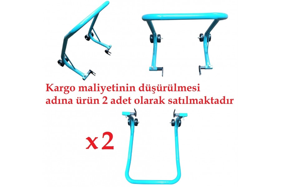 MOTOSİKLET KALDIRMA SEHPASI A KALİTE TURKUAZ (2 ADET) (32-2 mm BORU KALINLIĞI) MOTOSİKLET KALDIRMA SEHPASI A KALİTE TURKUAZ (2 ADET) (32-2 mm BORU KALINLIĞI)