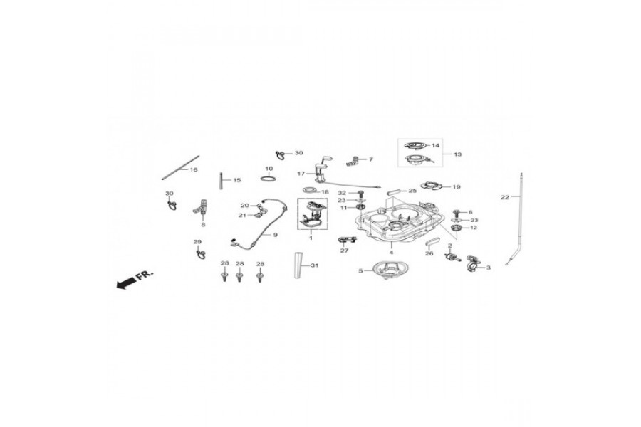 HERO DUET 110 FI YAKIT DEPO KAPAK DEKORATIF