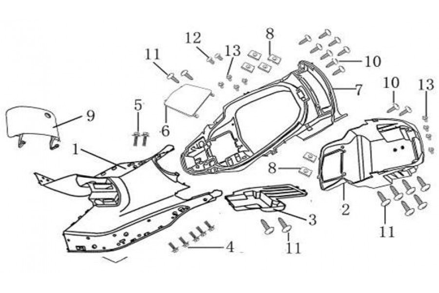 ASYA ARMADA 250 IC GRNJ.ORTA KABIN KAPAK 