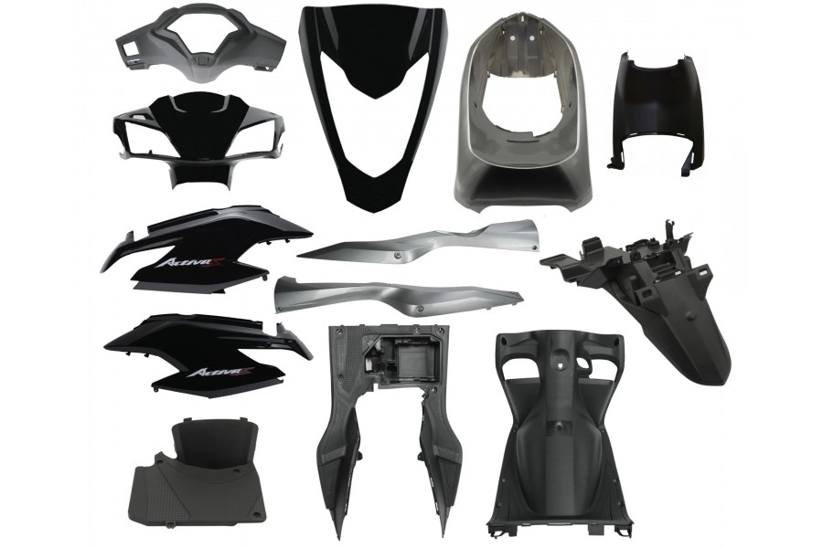 HONDA ACTİVA 125 S KAPORTA SETİ SİYAH YM 13 PAR&Ccedil;A