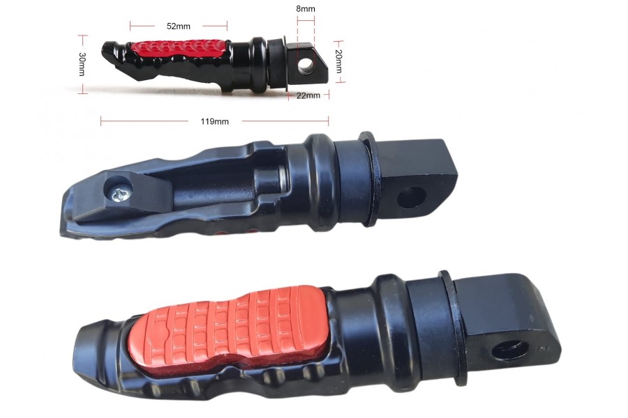 ARKA BASAMAK ALÜMİNYUM KIRMIZI-SİYAH ARKA BASAMAK ALÜMİNYUM KIRMIZI-SİYAH