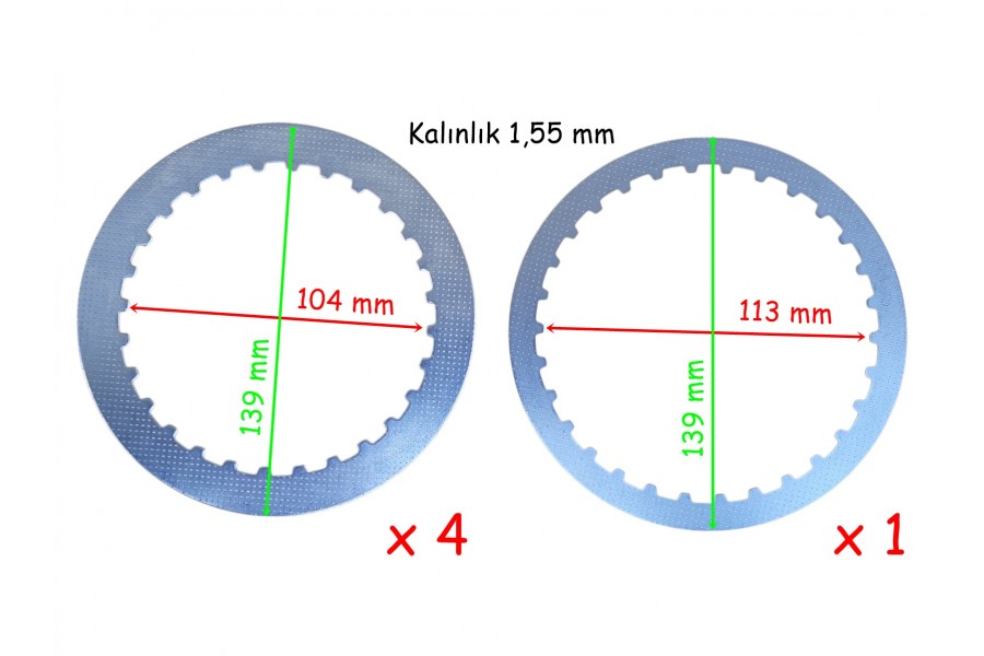RKS R250 DEBRİYAJ ARA SACI 4-1