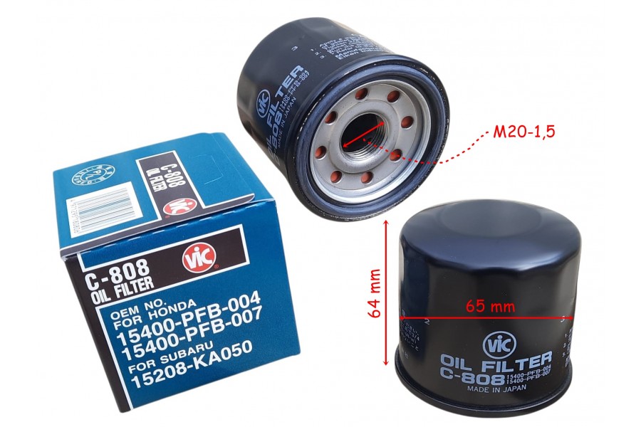 YAĞ FİLTRESİ HF204 JAPON VİC HONDA FORZA 250-300 NC 700-750 CBR 600