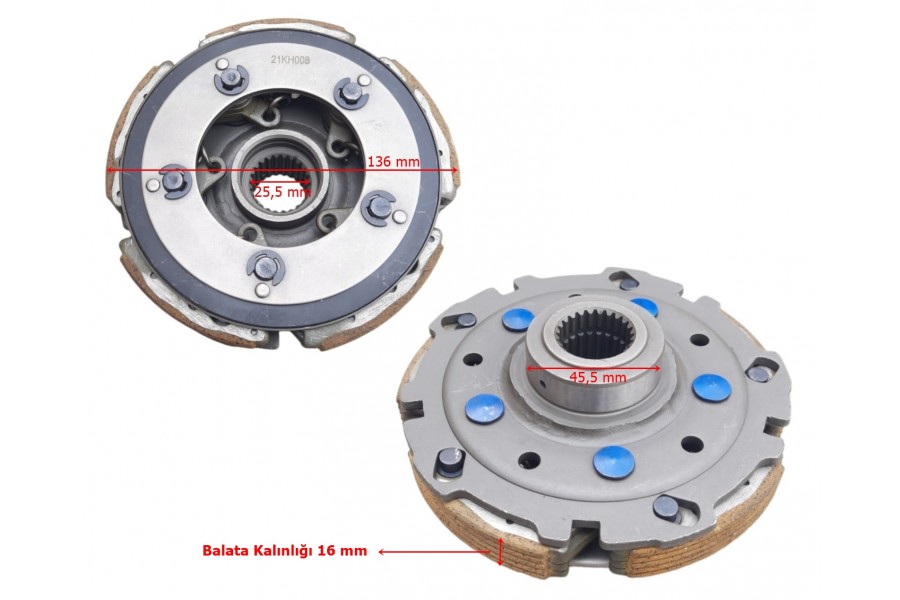 ATV CF 500-625 KAVRAMA BALATASI KOMPLE
