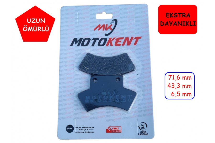 ATV PARK FREN DİSK BALATASI FA232 MTK CF MOTO 500-625 POLARİS QUADZILLA JORDAN