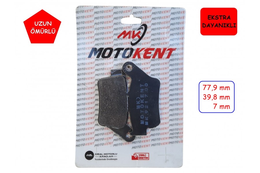 BAJAJ PULSAR N250 F250 ARKA FREN BALATASI MTK MK921 BAJAJ PULSAR N250 F250 ARKA FREN BALATASI MTK MK921