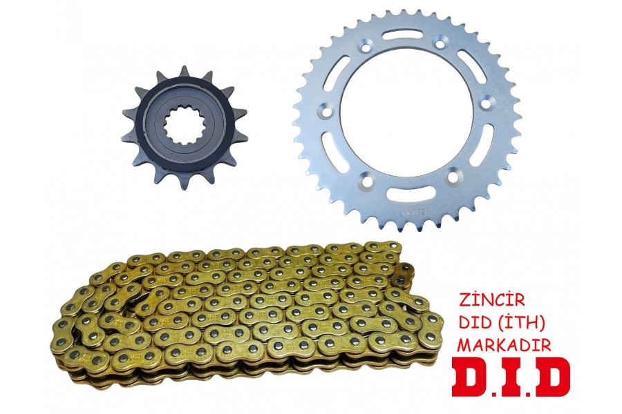 CF SR450 &Ouml;N-ARKA DİŞLİ ZİNCİR SET O-RİNGLİ 41-14T 520HV 106L
