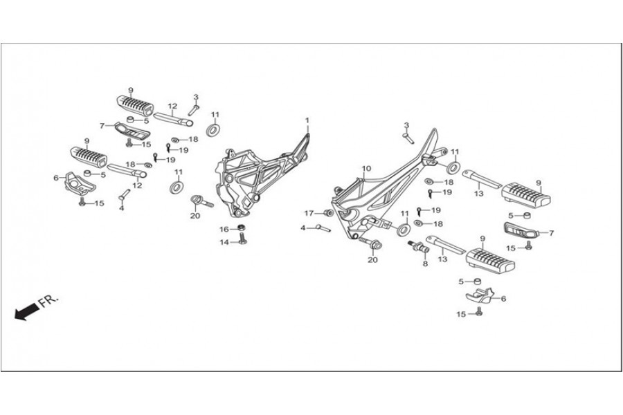 HERO HUNK AYAKLIK BRAKETI SAG 