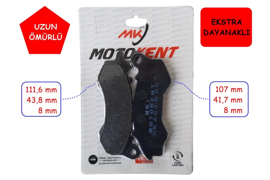 &Ouml;N FREN DİSK MTK FA603 PCX 125-150 (2011-17) MATİ 125, ZNU 125i, STRADA, RKS BRİLLİANT PRİVATE