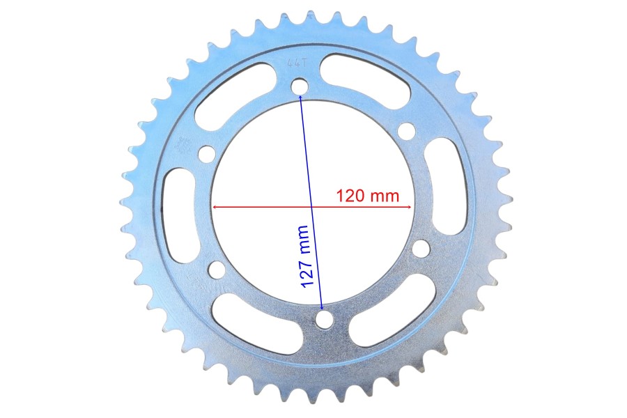 RKS R250 ARKA DİŞLİ 520-44T İÇ 120 mm 6 DELİKLİ GENİŞ GÖBEKLİ ÖM RKS R250 ARKA DİŞLİ 520-44T İÇ 120 mm 6 DELİKLİ GENİŞ GÖBEKLİ ÖM