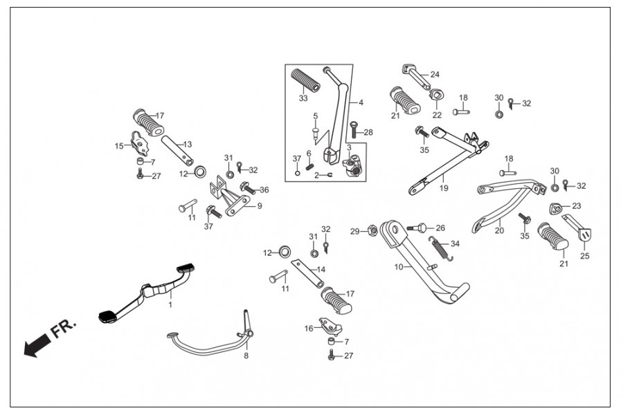 HERO GLAMOUR BRAKET SURUCU AYAKLIK SAG