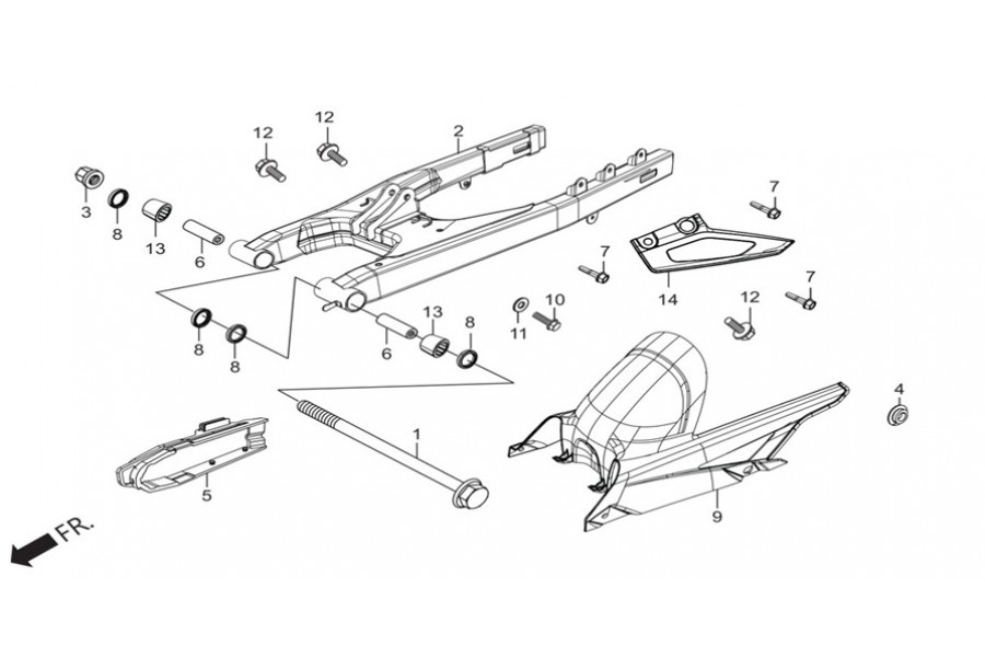 HERO XPULSE 200 BURC ARKA SALINCAK