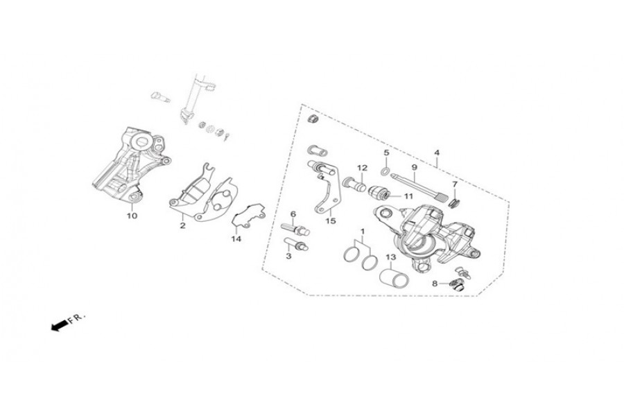 HERO XPULSE 200 ARKA FREN ALT MERKEZ PISTON