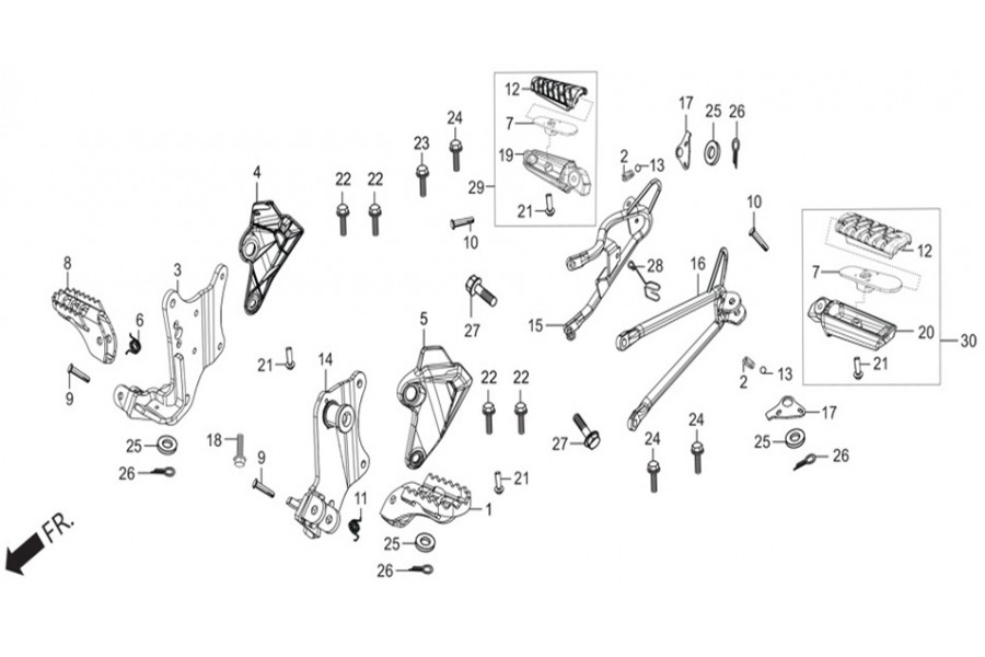 HERO XPULSE 200 SURUCU AYAKLIK YAY SOL