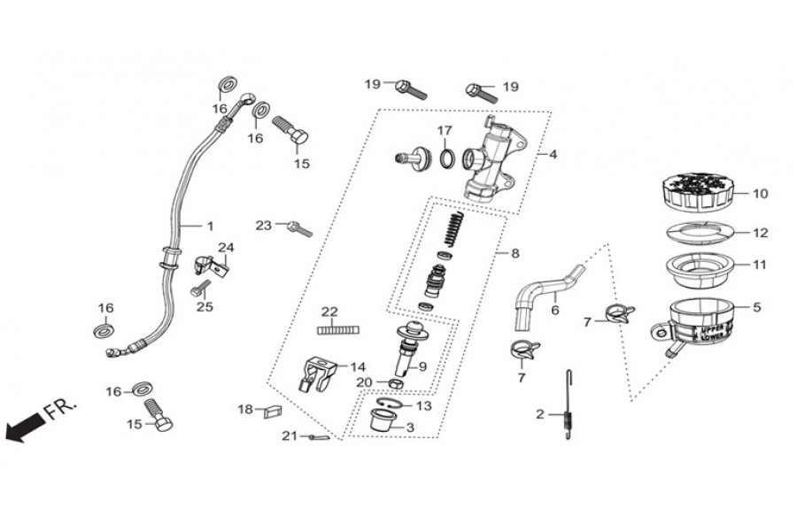 HERO XPULSE 200 BRAKET CUBUGU ORTA