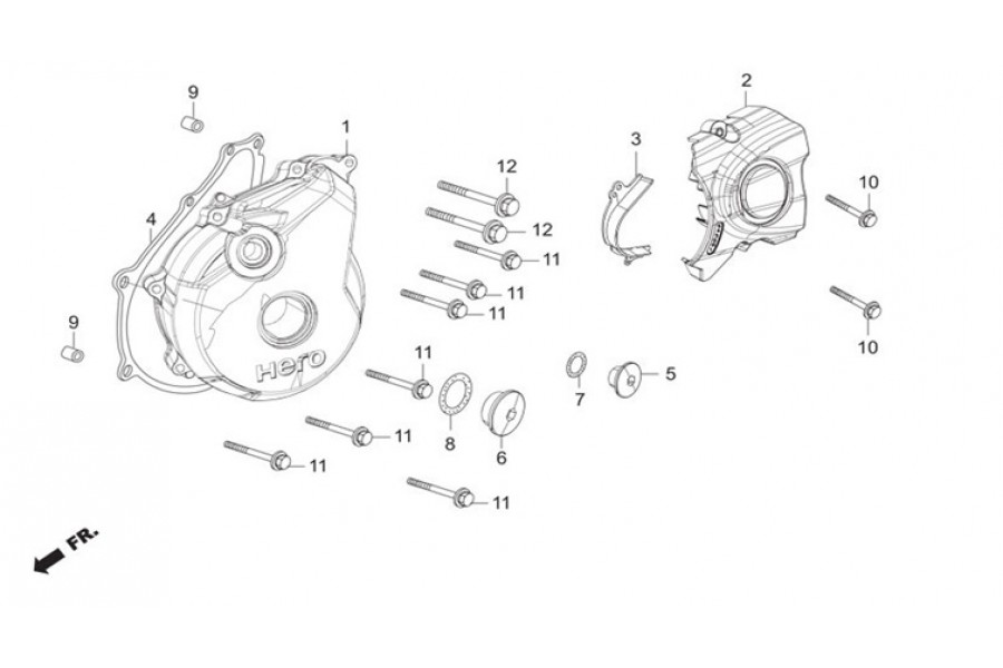 HERO XPULSE 200T ZINCIR MUHAFAZA ON HERO XPULSE 200T ZINCIR MUHAFAZA ON