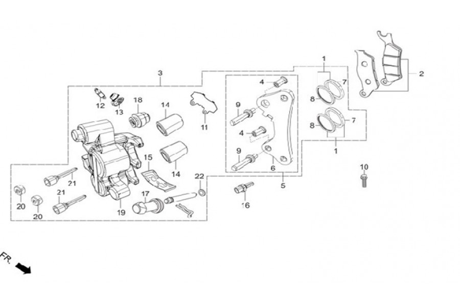 HERO XPULSE 200T BRAKET FREN MERKEZI HERO XPULSE 200T BRAKET FREN MERKEZI