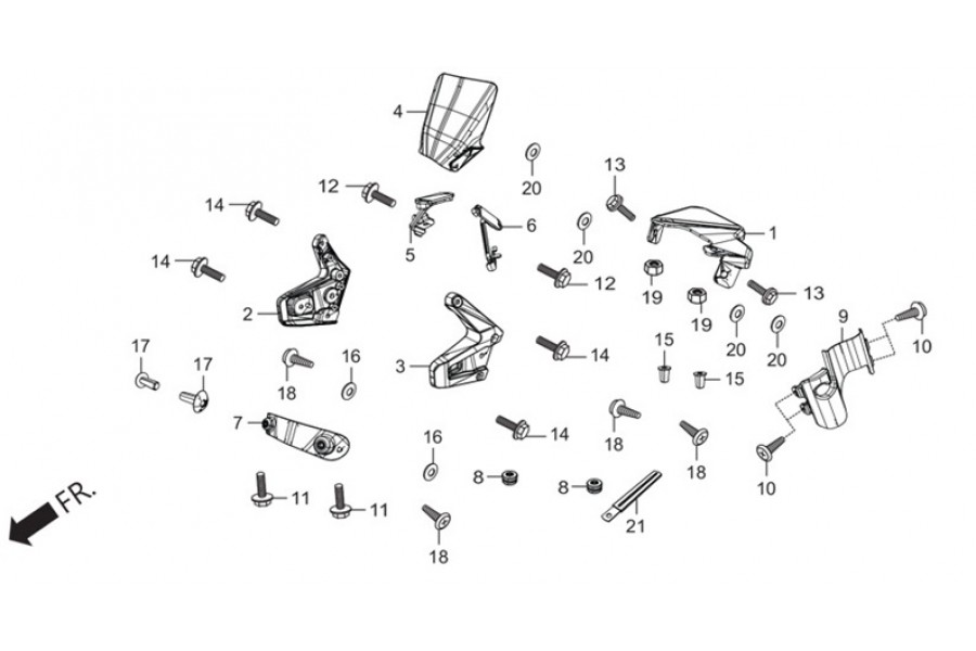 HERO XPULSE 200 FAR BRAKET SAG