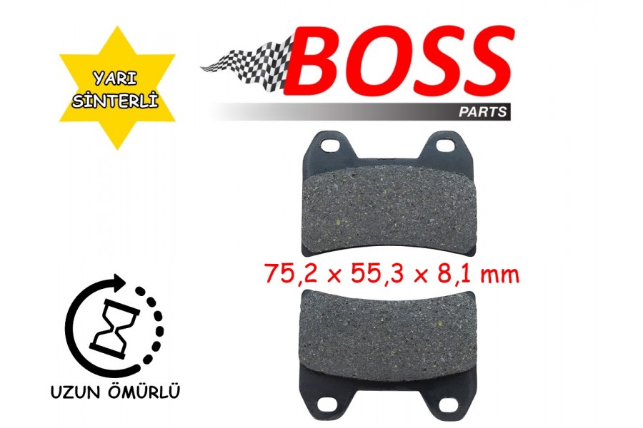 &Ouml;N FREN DİSK BALATASI BOSS FA244 KTM 790-1190-1290, YAMAHA XT 660 X, APRİLİA RS 250