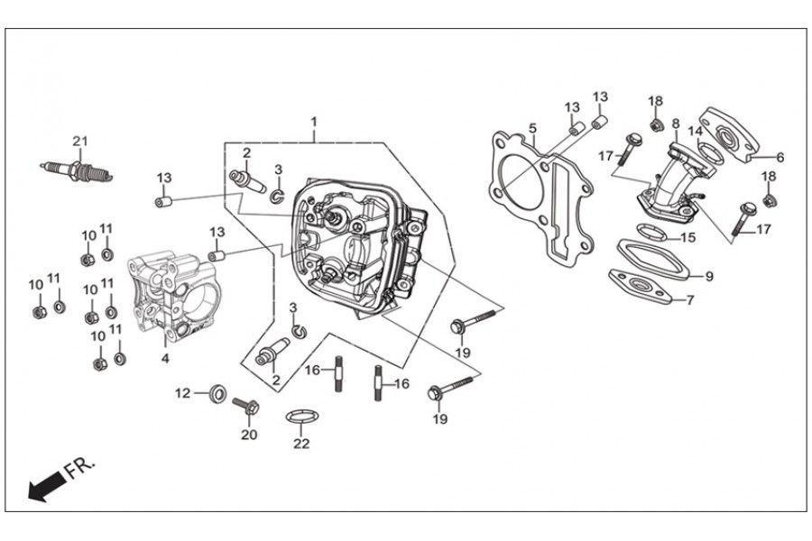 HERO DASH 110 MANIFOLD