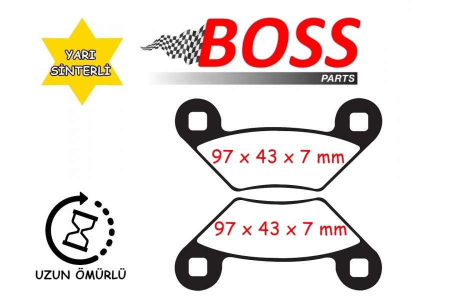 ATV POLARİS FREN DİSK BALATASI BOSS FA475