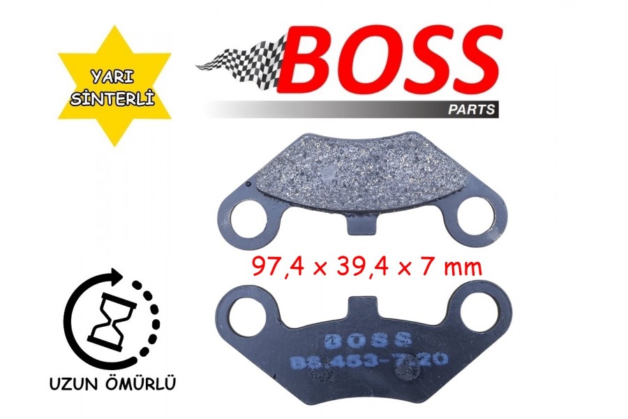 ATV LİNHAİ &Ouml;N FREN DİSK BALATASI (VİPTRAC ARKA) BOSS FA453 CF TERRALENDER 500-625-800 &Ouml;N