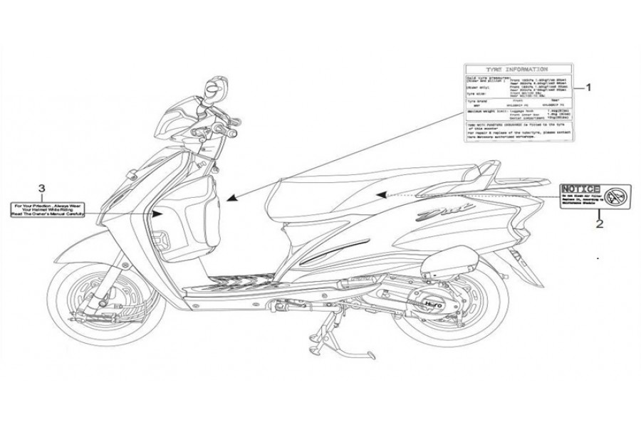 HERO DUET 110 ETIKET