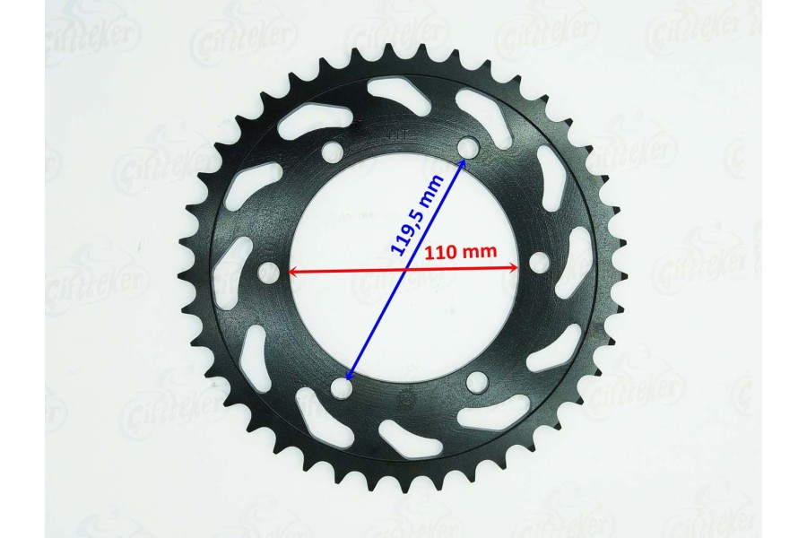 YAMAHA R25 MT-25 ARKA DİŞLİ 520-41T İÇ 110 mm 6 DELİKLİ ÖM YAMAHA R25 MT-25 ARKA DİŞLİ 520-41T İÇ 110 mm 6 DELİKLİ ÖM
