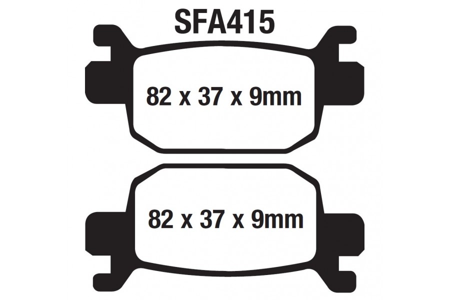 ARKA FREN DİSK BALATASI SFA415 ASK HONDA FORZA 250 (18-23) NSS 300 FORZA (13-22)