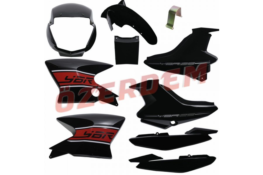 YAMAHA YBR KAPORTA SETİ SİYAH 2010 10 PARÇA YAMAHA YBR KAPORTA SETİ SİYAH 2010 10 PARÇA