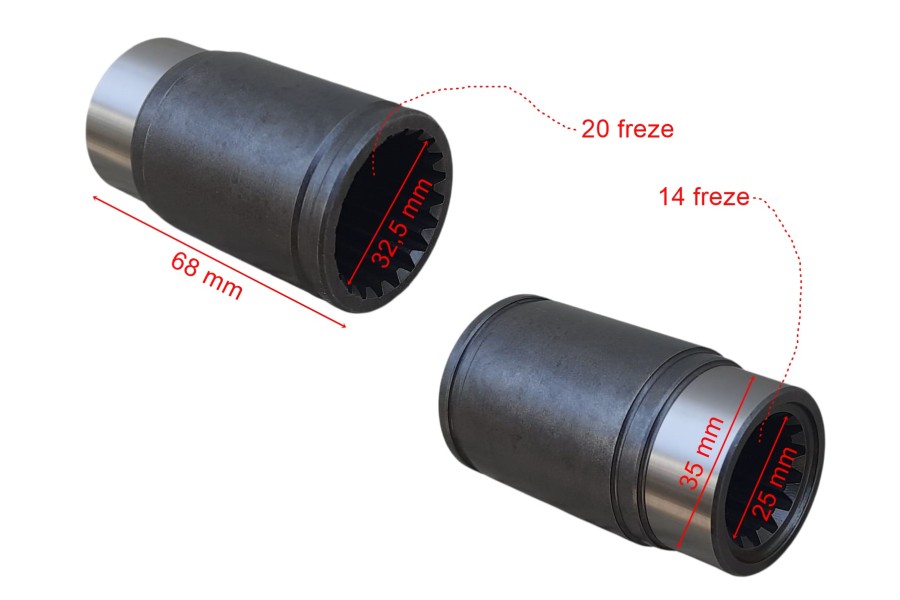 ATV CF 550 ŞAFT KAYICI KOVAN İÇ 14-20 FREZE 68 mm ÖM ATV CF 550 ŞAFT KAYICI KOVAN İÇ 14-20 FREZE 68 mm ÖM