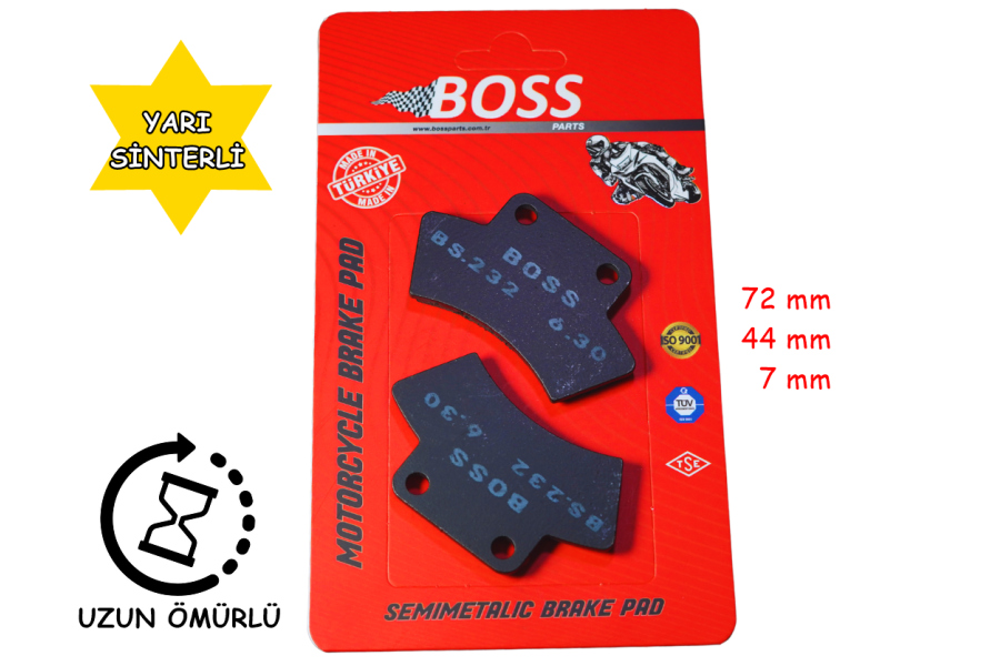 PARK FREN DİSK BALATASI BOSS FA232 ATV CF MOTO 500-625 POLARİS QUADZILLA JORDAN