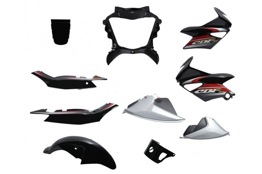 HONDA CBF 150 KAPORTA SETİ SİYAH 9 PAR&Ccedil;A