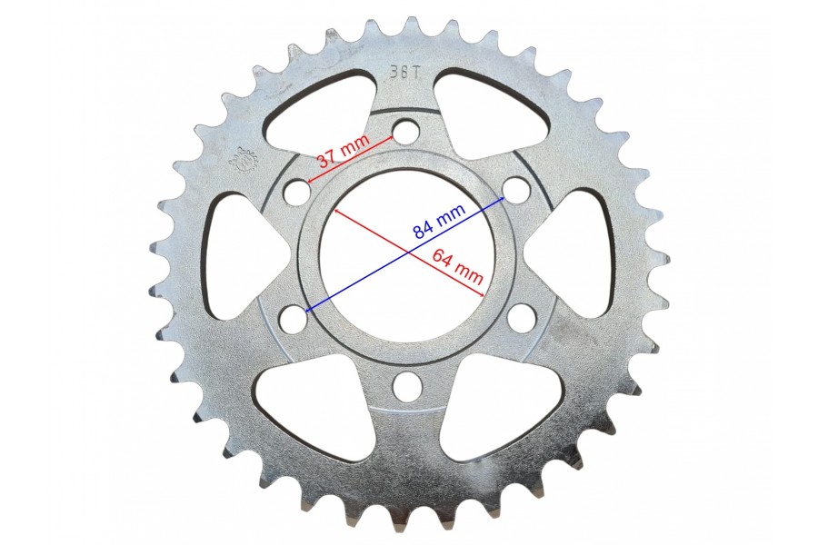 FALCON N288 ARKA DİŞLİ 520-36T İ&Ccedil; 64 mm 6 DELİKLİ &Ouml;M