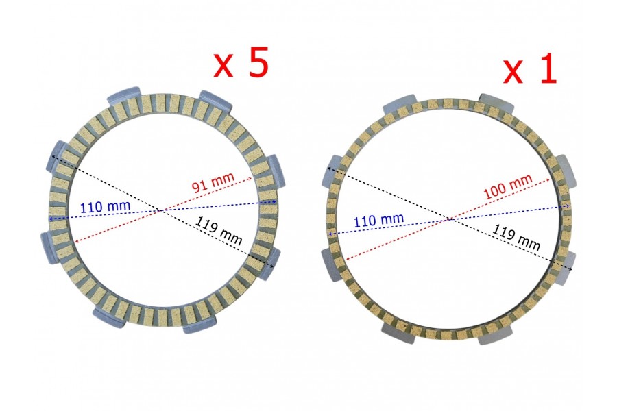 BAJAJ PULSAR NS 200 DEBRİYAJ BALATASI 5+1 HN