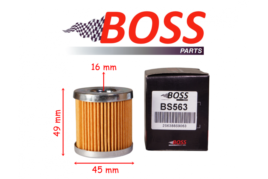 RKS RZ 250S YAĞ FİLTRESİ BOSS BS563 (HF182) 45-49-16 mm PİAGGİO BEVERLY 350-400