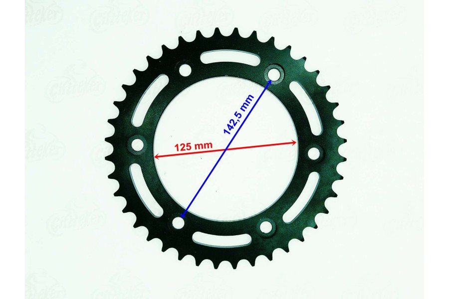 ARKA DİŞLİ 520-39T İÇ 125 mm 6 DELİK HONDA CRF 250 L(2013-2018) CRF 250 RALLY(2017) ÖM