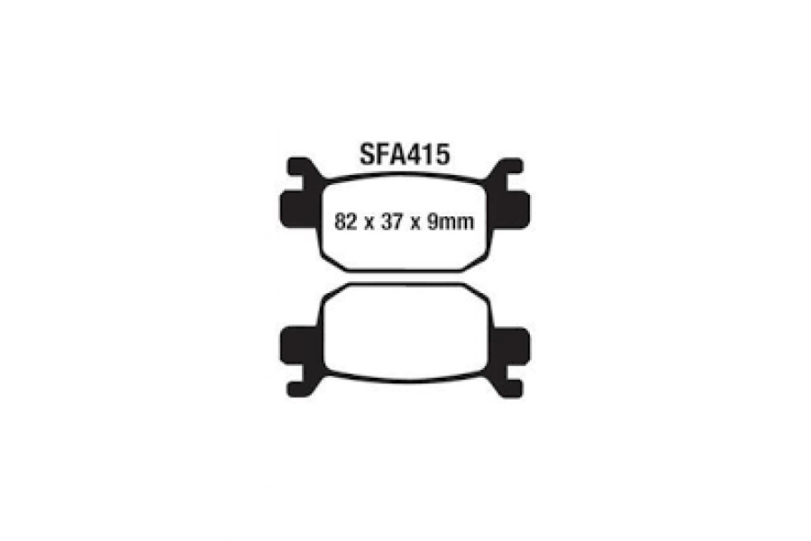 RKS NEWLİGHT 125 ARKA FREN DİSK BALATASI SFA415 RKS NEWLİGHT 125 PRO; ARORA MAX-T,BEATRİX; KANUNİ SEHA 125-150