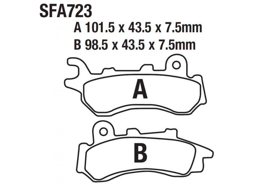 RKS BİTTER 125 ÖN FREN DİSK BALATASI SFA723