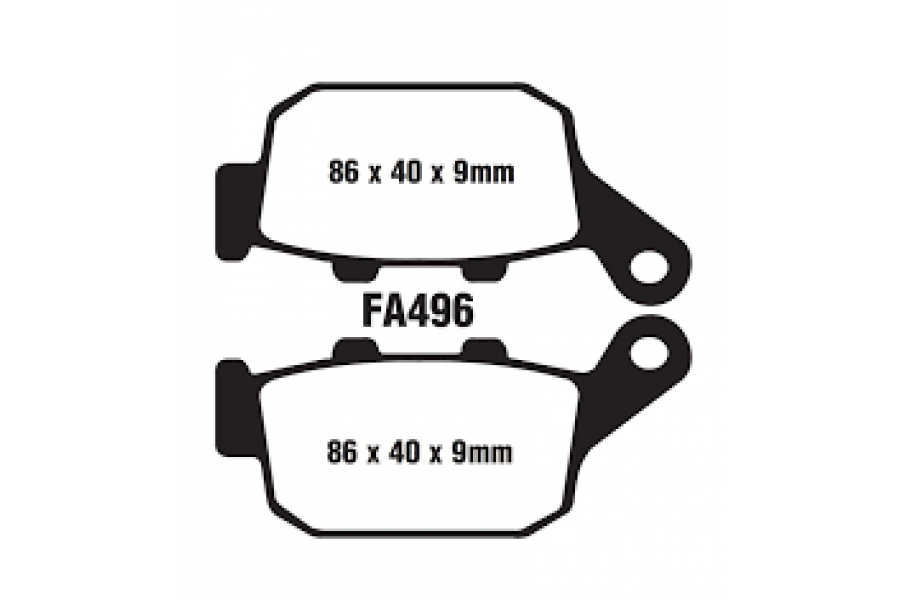 ARKA DİSK BALATA FA496 HONDA NC 700-750 XL600-650-700-CBR250-CBR500R-XRV750-SUZUKİ İNAZUMA GV 250 F