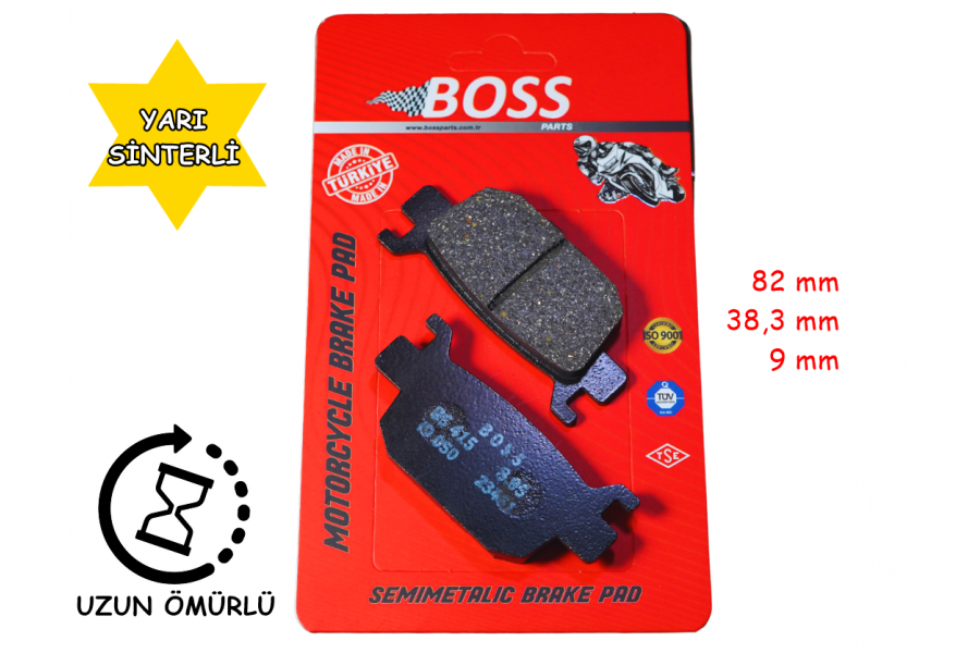 ARKA FREN DİSK BALATASI BOSS SFA415 RKS NEWLİGHT 125 PRO; ARORA MAX-T, BEATRİX; KANUNİ SEHA