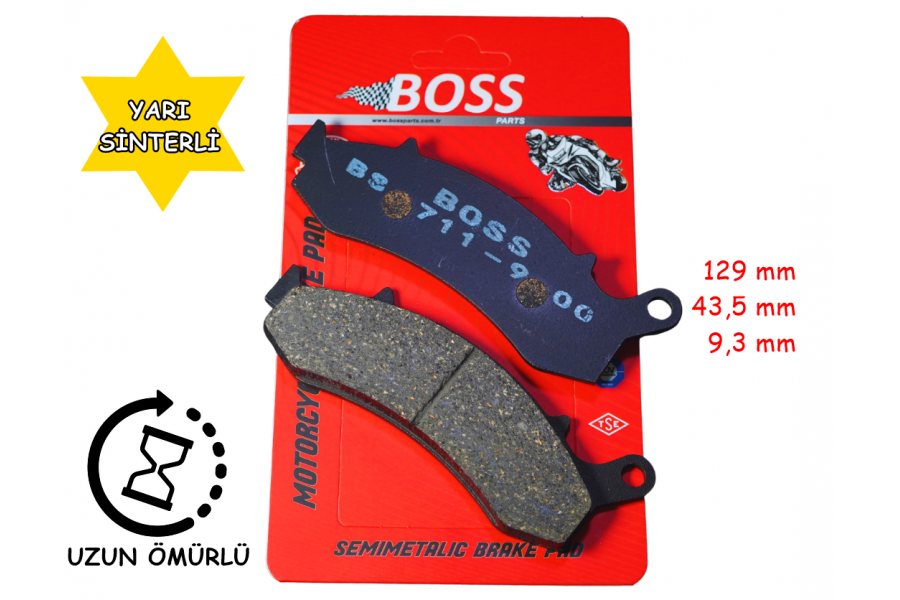 RKS BLADE 250-350 &Ouml;N FREN DİSK BALATASI BOSS BS711