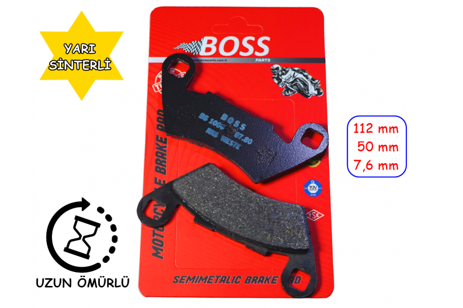 RKS VİESTE 249 ARKA FREN DİSK BALATASI BOSS BS1006
