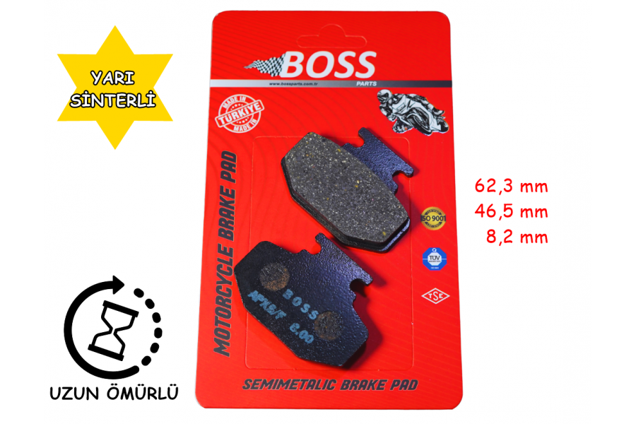 &Ouml;N FREN DİSK BALATASI BOSS BS985 RKS WİLDCAT 125, GRACE 202, ARORA MAX-T, VOLTA APX5