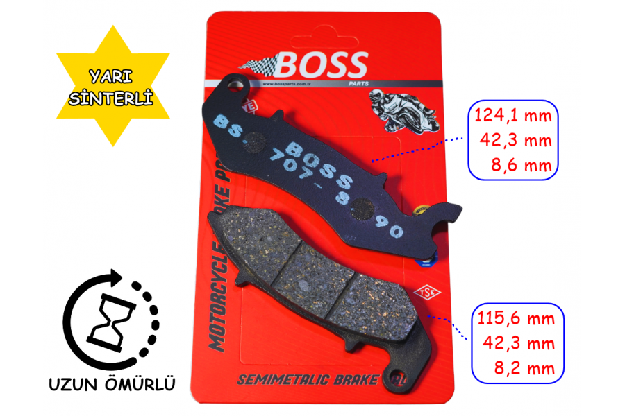 RKS SRK125 &Ouml;N FREN BALATASI EM BOSS FA707